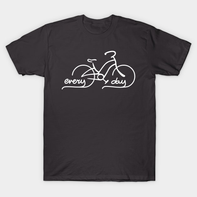 Bike Every Day T-Shirt by solidsauce